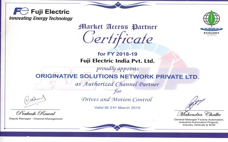 Fuji Certificates